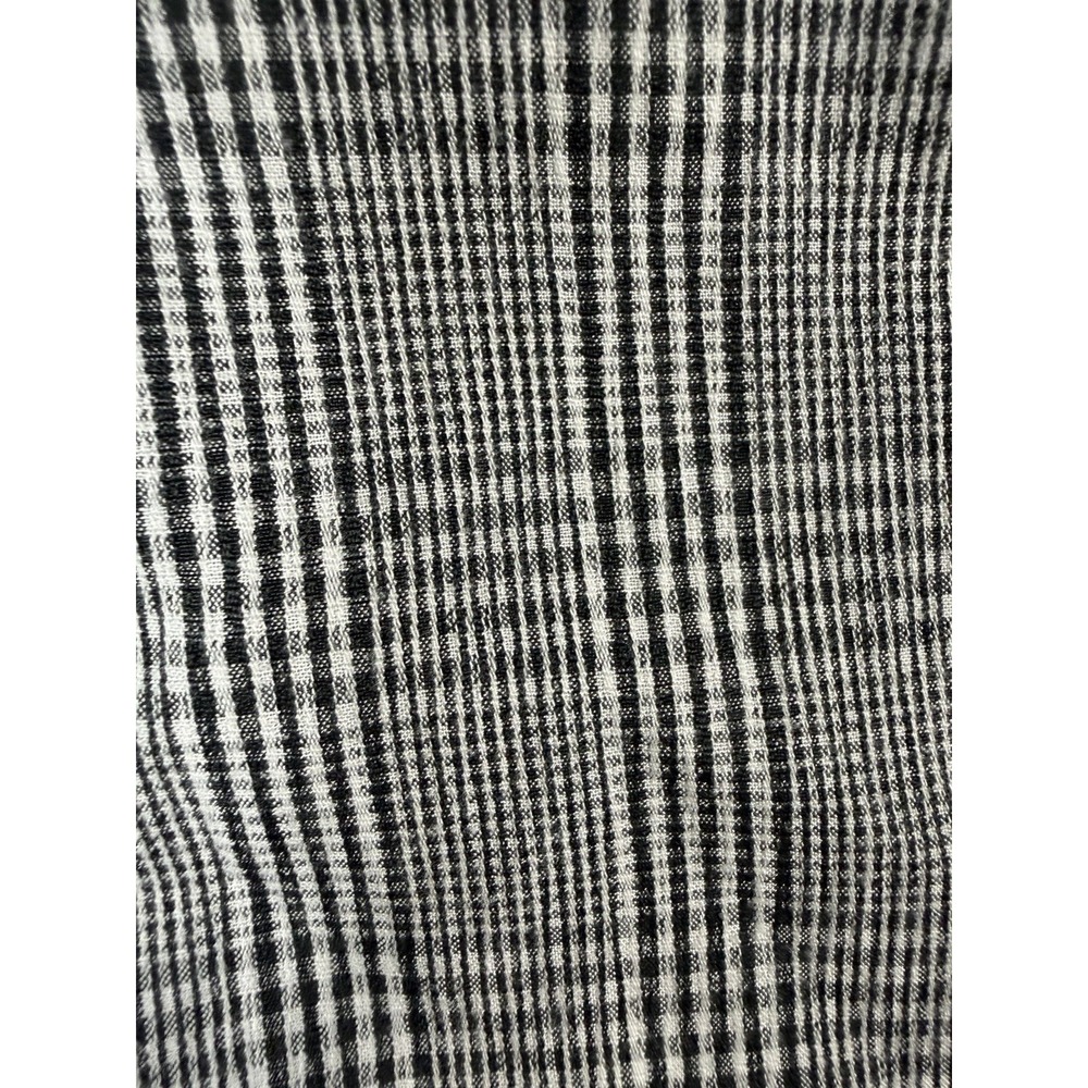 Batik Bay Shirt Mens XXL Black White Plaid Rayon Blend Short Sleeve Button Up - Picture 10 of 10